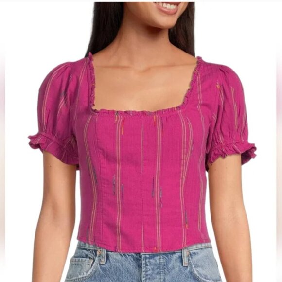 Free People Seratonin Corset Top Pink Size Small - Picture 10 of 11